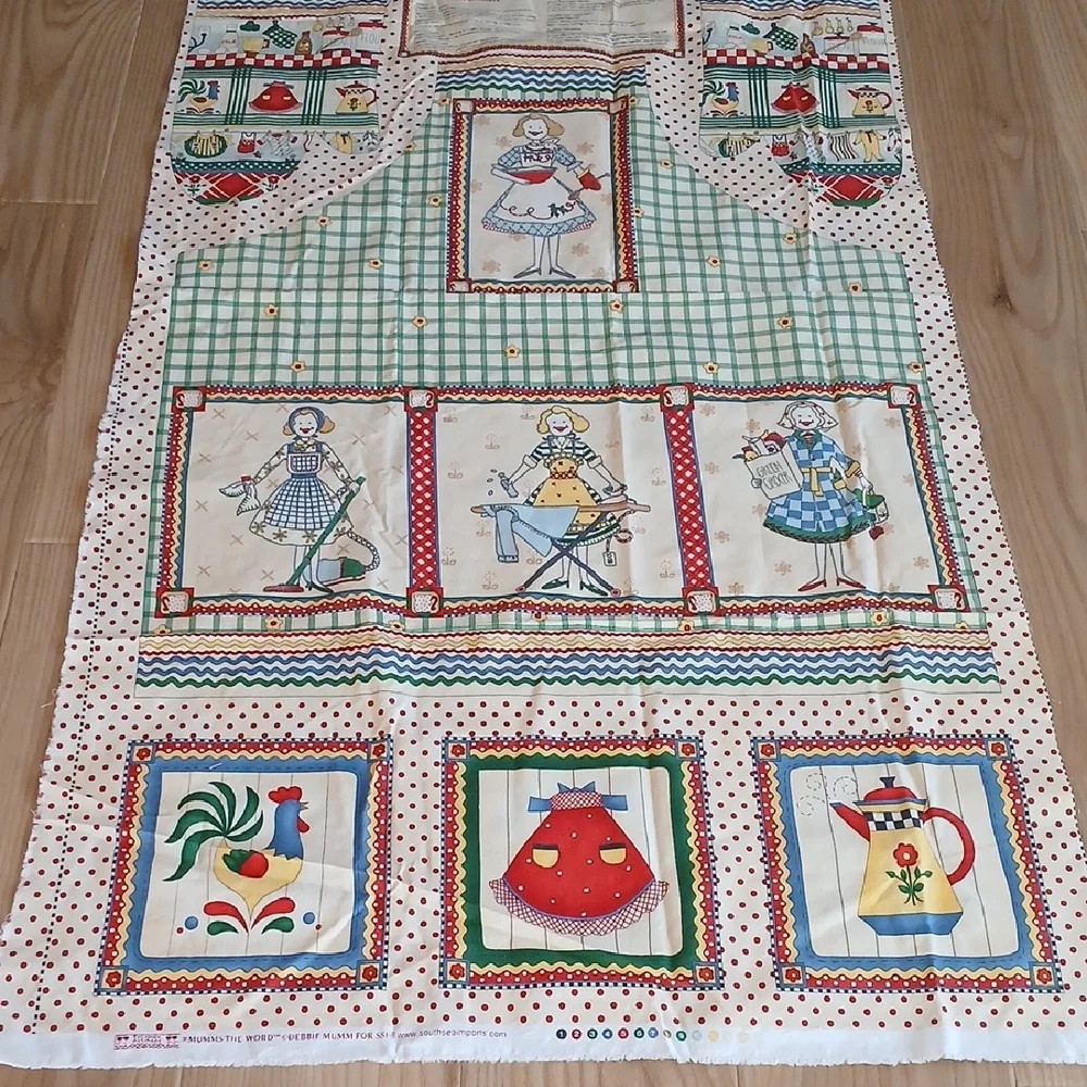 Debbie Mumm Apron/Oven Mitt/Pot Holder Fabric DIY